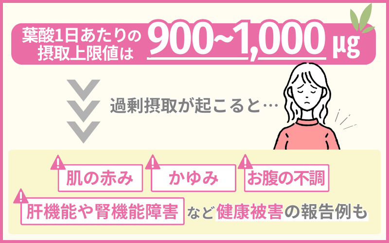 葉酸の摂りすぎは危険?過剰摂取のリスクとは