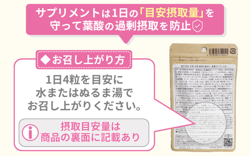 葉酸の過剰摂取