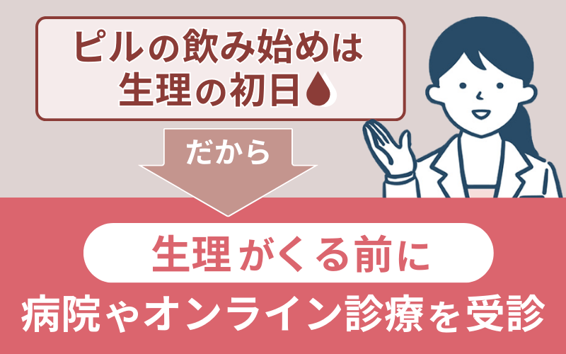 病院やオンライン診療の受診は生理前がおすすめ